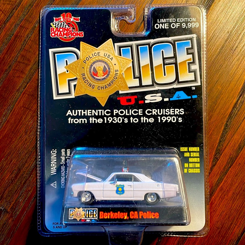Racing Champions Authentic Police Cruiser. Berkeley, CA